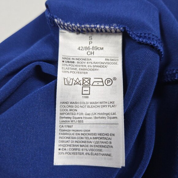 Banana Republic Blue Embroidered Trim Camisole Top Scallop Edge Feminine Size S‎ - Picture 9 of 12